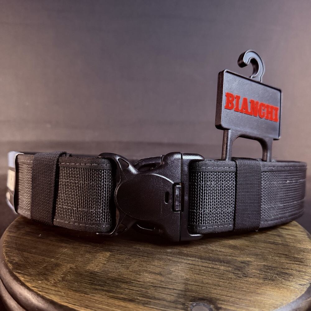Bianchi 8100 Duty Belt Size 28"-34" Black Nylon Web, Cop-Lok Buckle 2" Wide
